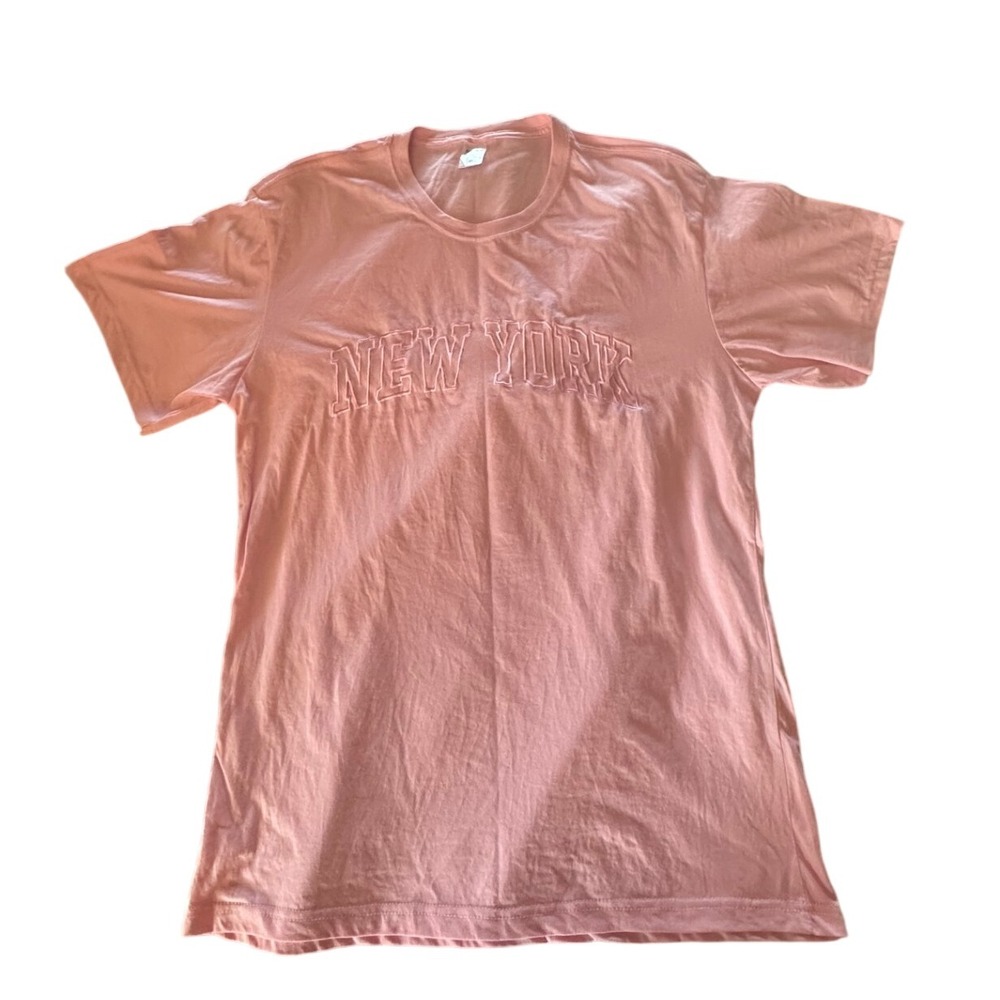 MATRIX New York Embroidered‎ Pink Cotton T Shirt Women's XL